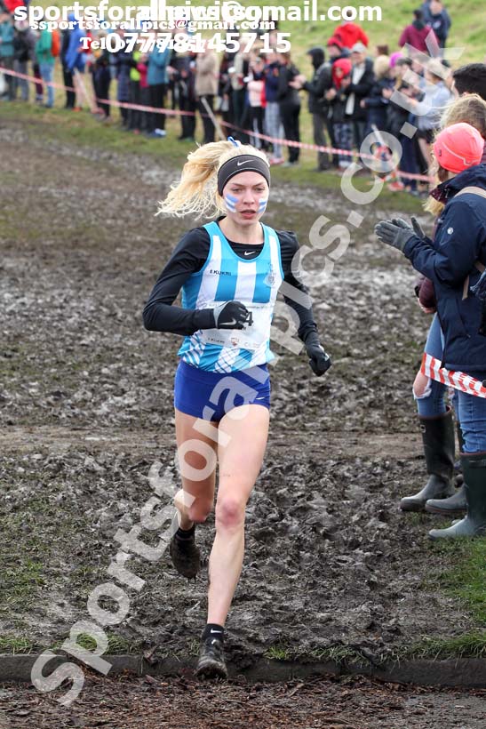 Womens long race  2020 BUCS Cross Country Champs., Edinburgh.  Photo: David T. Hewitson/Sports for All Pics
